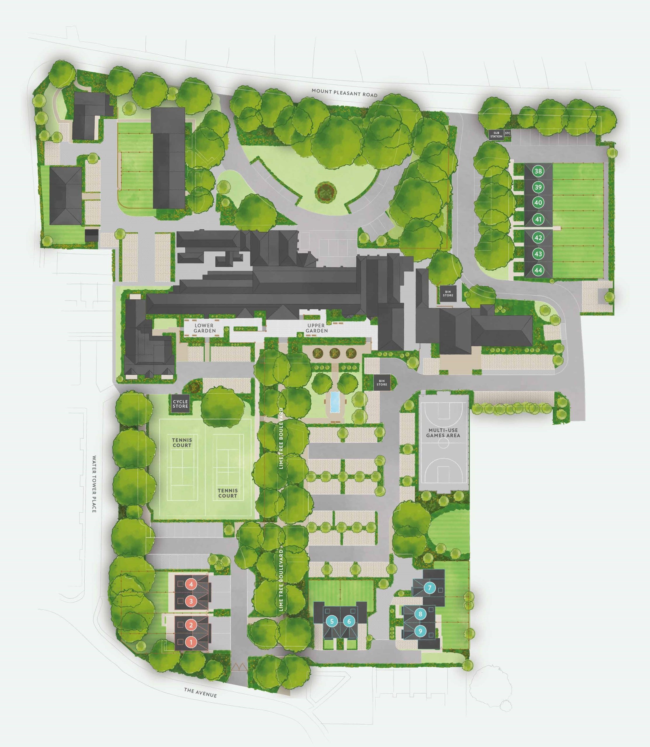 Walden Houses Site Plan